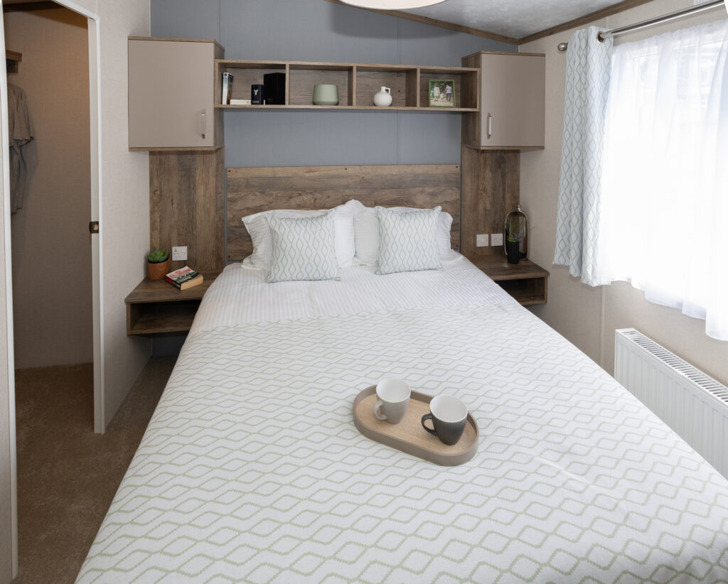 2026 Pemberton Elite static caravan master bedroom