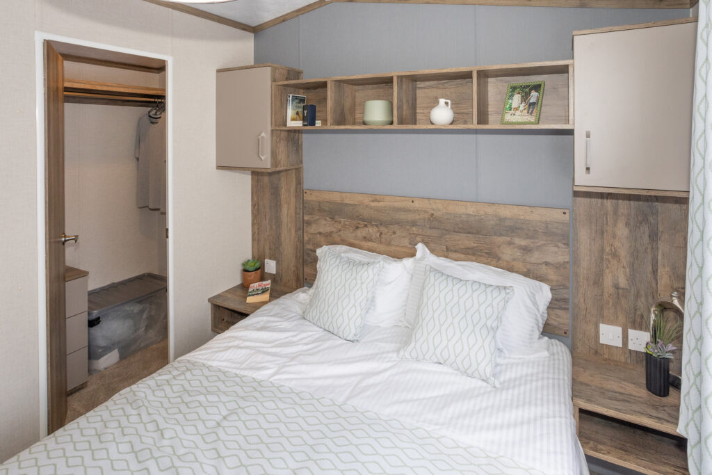 2026 Pemberton Elite static caravan master bedroom