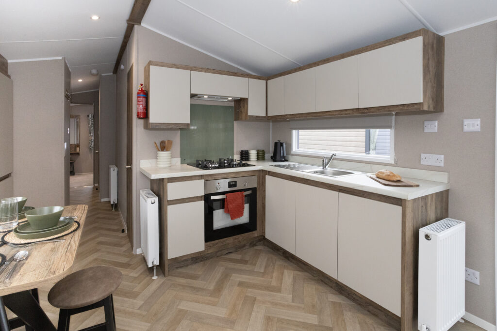 2027 Willerby Leven static caravan kitchen