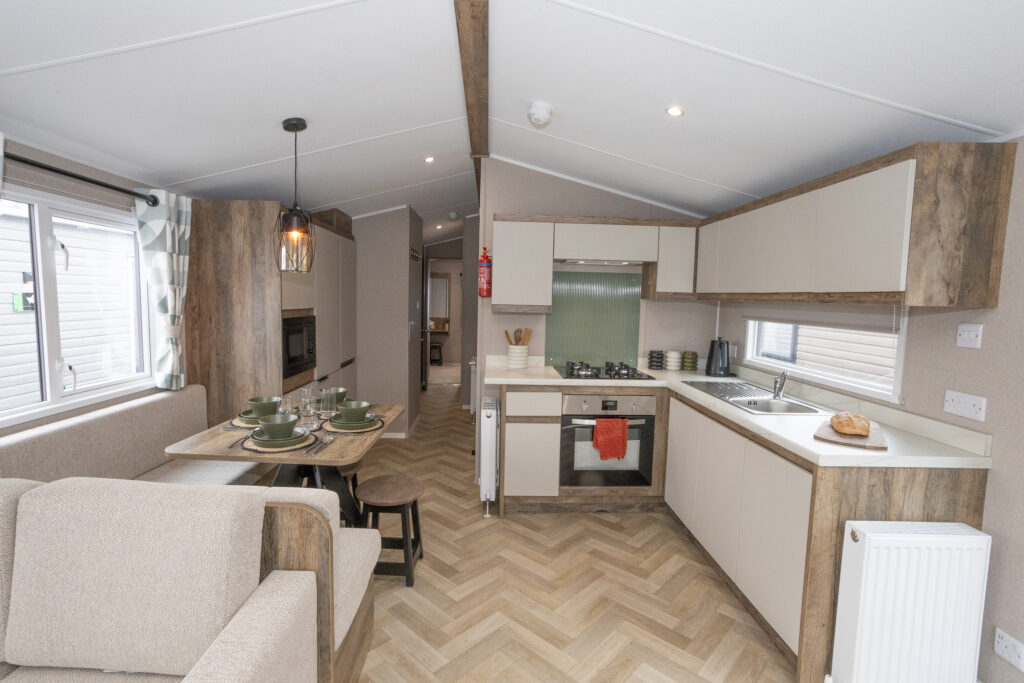 2027 Willerby Leven static caravan kitchen
