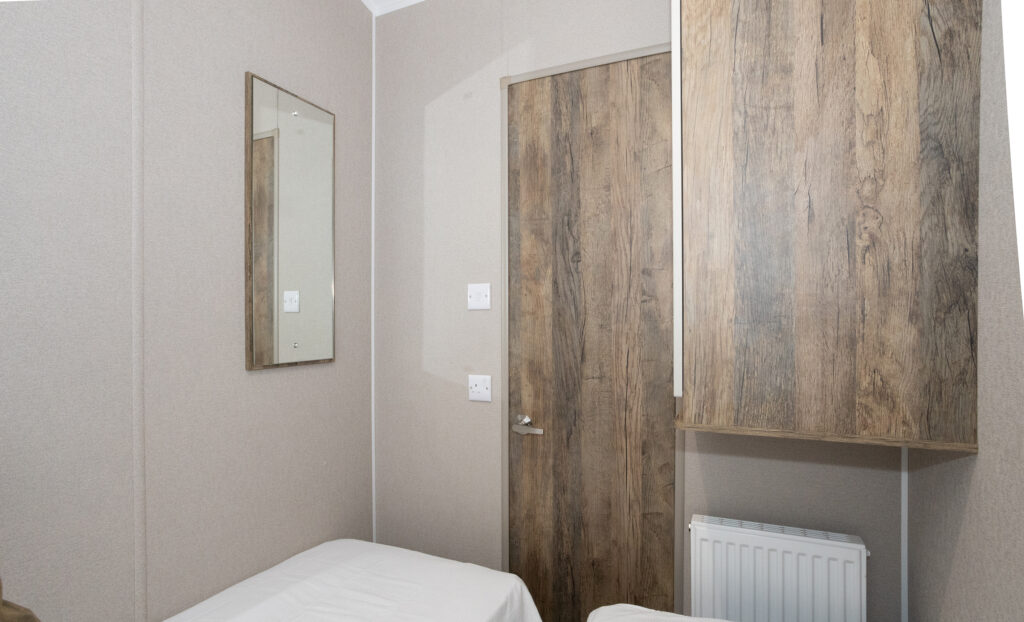 2027 Willerby Leven static caravan twin bedroom